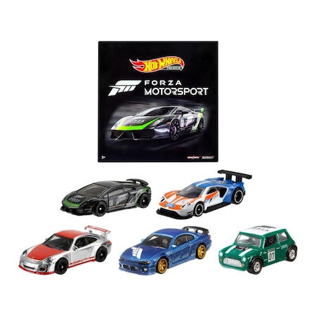 Hot Wheels Hotwheels  2.25 x 3 in. Diecast Forza Motorsport Set Model Car, 5 Piece HFF49